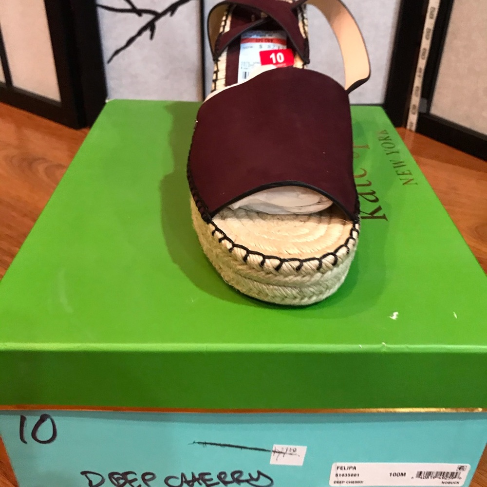 Kate spade sandals Deep Red (ID .VI)